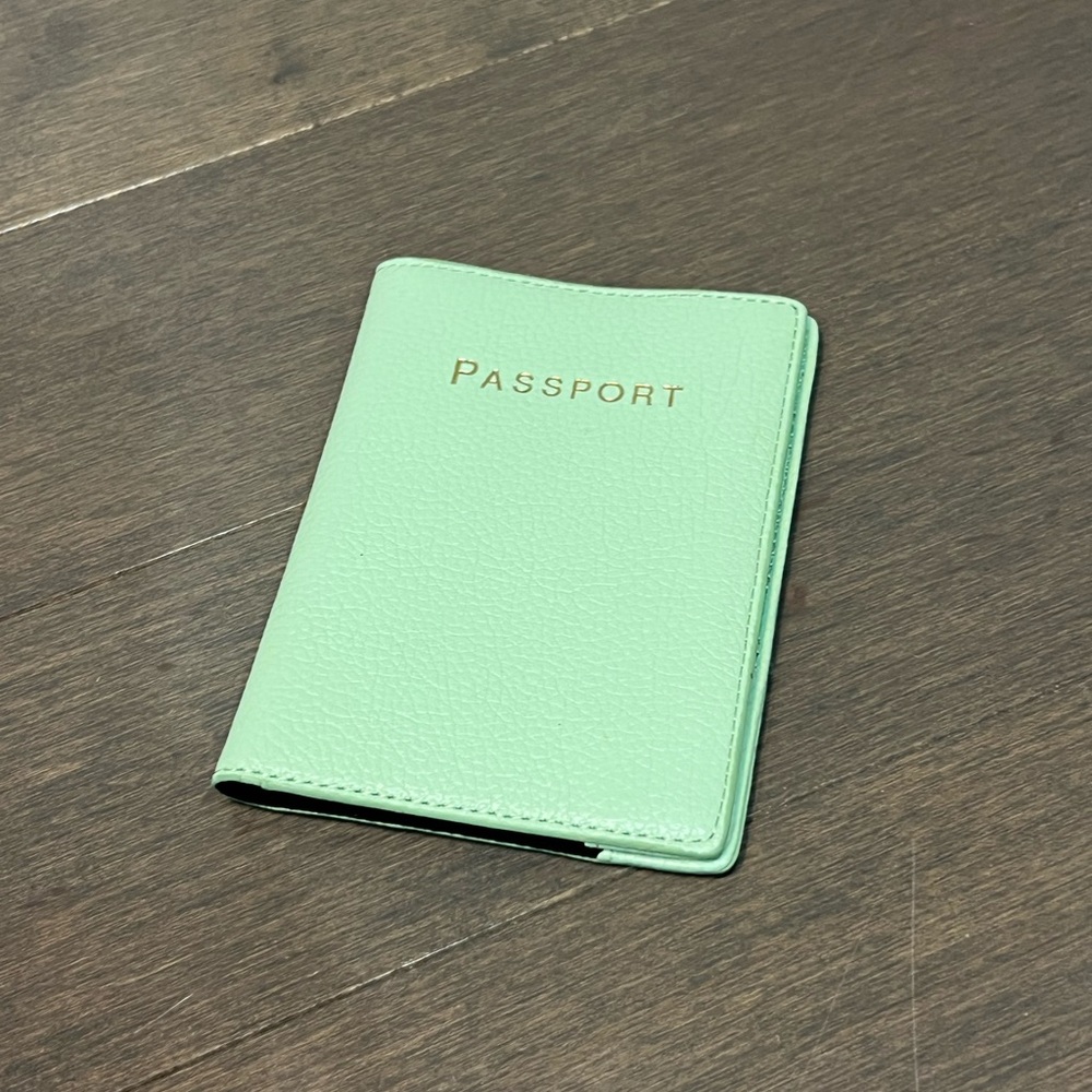 J Crew Seafoam Passport Cover